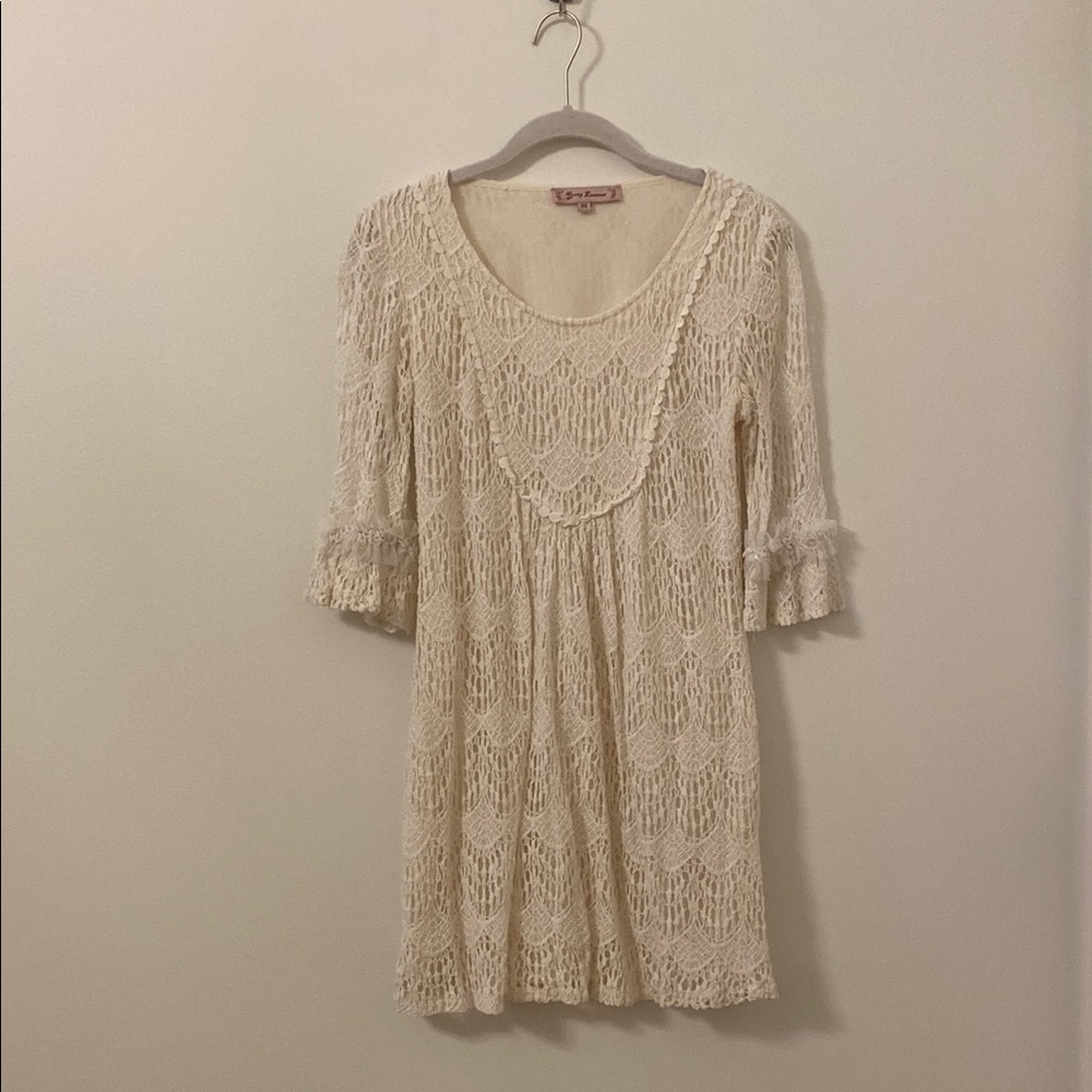 Cream Lace Dress